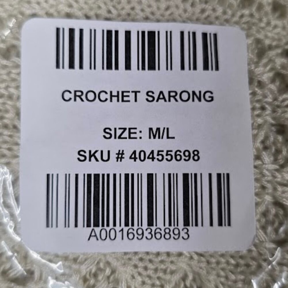NWT Torrid Crochet Sarong Cover-Up M/L - Picture 4 of 5